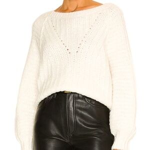 Free People Cream Carter Pullover Sweater XS